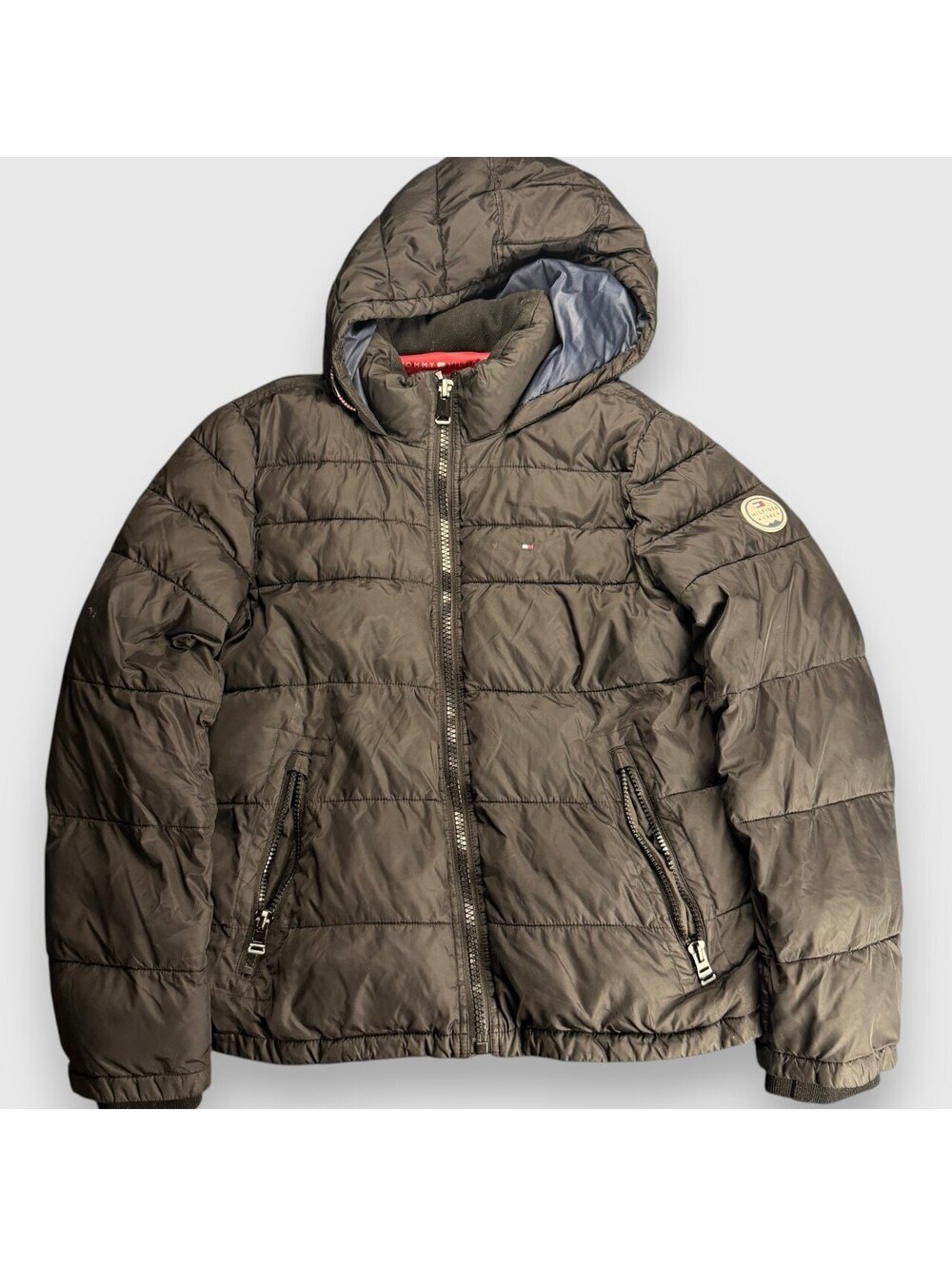 Tommy Hilfiger Quilted Hooded Puffer Jacket Small